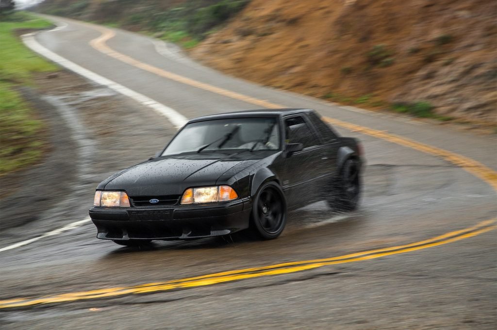 1988 Ford Mustang LX 5 0 SSP front three quarter in motion 03